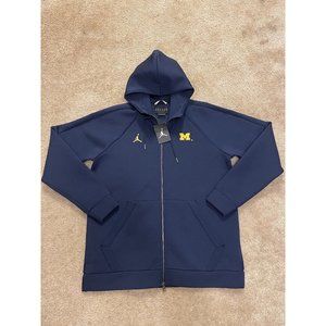 Nike Jordan Michigan Wolverines Men's Large Zip-Up Jacket Retail $160